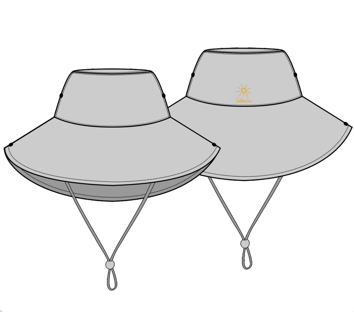 GoldenOur UPF 40 Sun Hat — Wide Brim, Made in Portugal