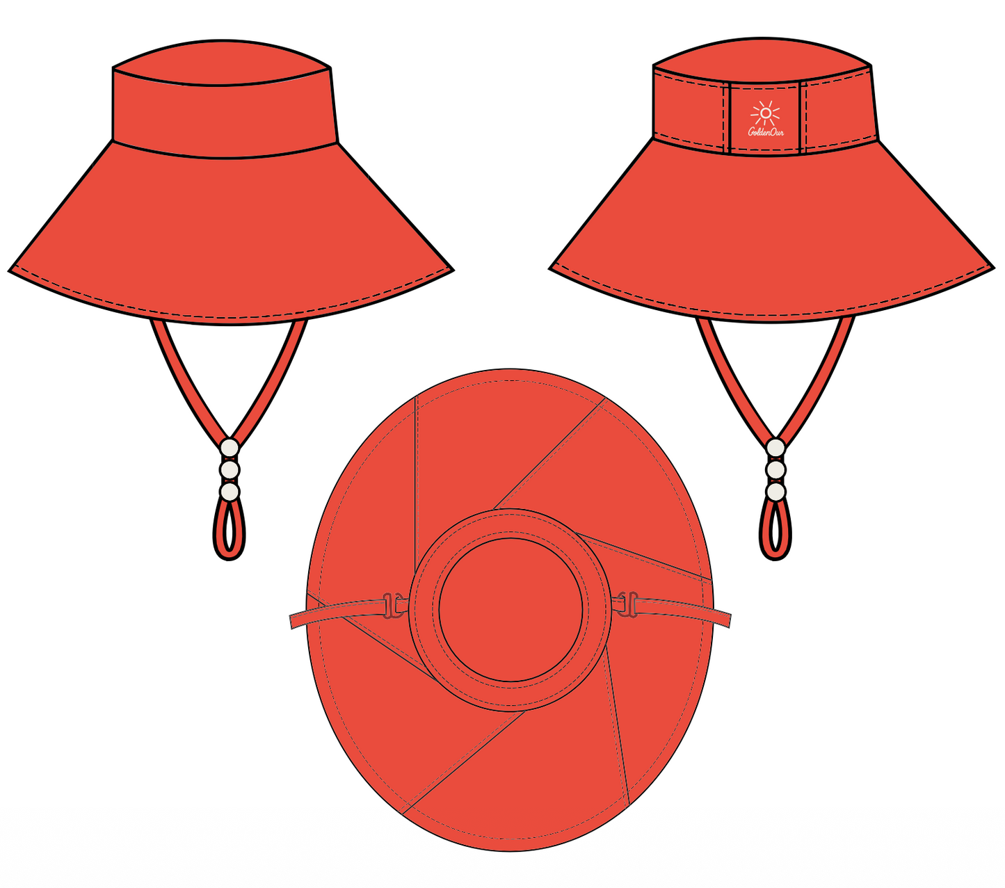 GoldenOur UPF 50 Sun Hat
